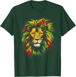 Jamaica Lion Dread locks T-Shirt - T-Shirt | Forest