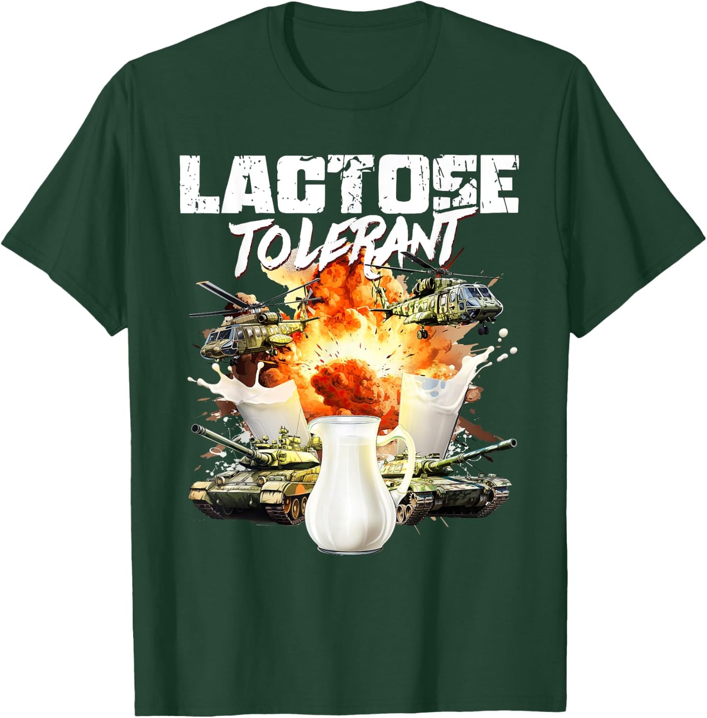 Lactose Tolerant T-Shirt - T-Shirt | Forest