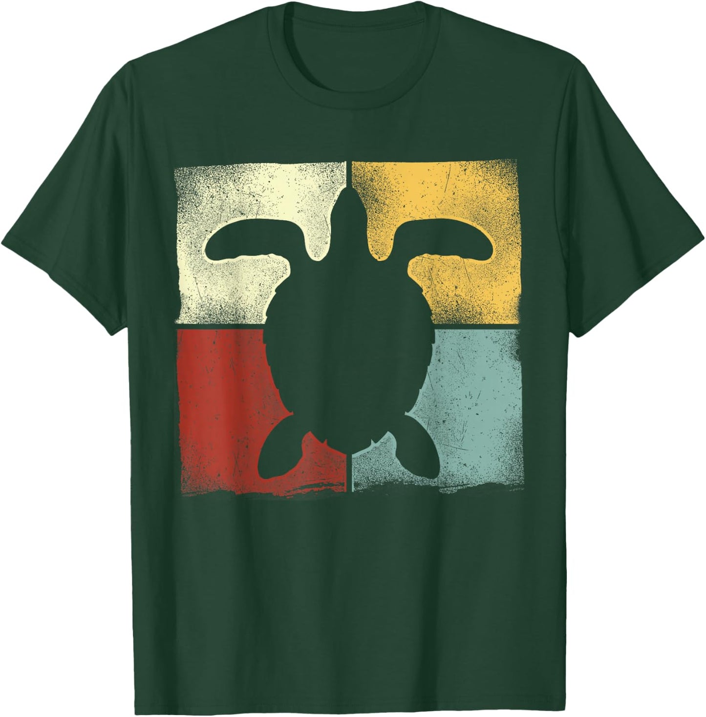 Sea Turtle Tortoise Retro Vintage T-Shirt - T-Shirt | Forest
