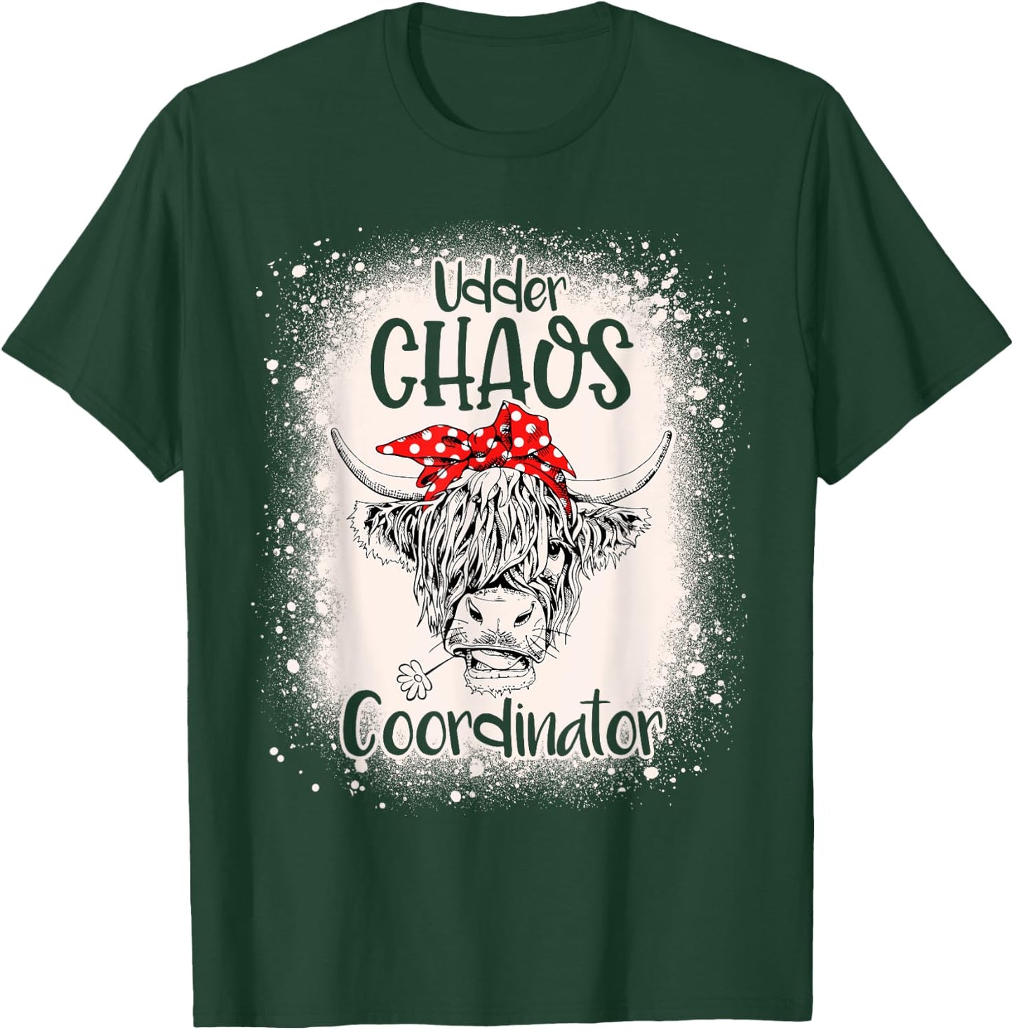 Funny Heifer Bleached Chaos Coordinator Teachers Boss Women T-Shirt - T-Shirt | Forest