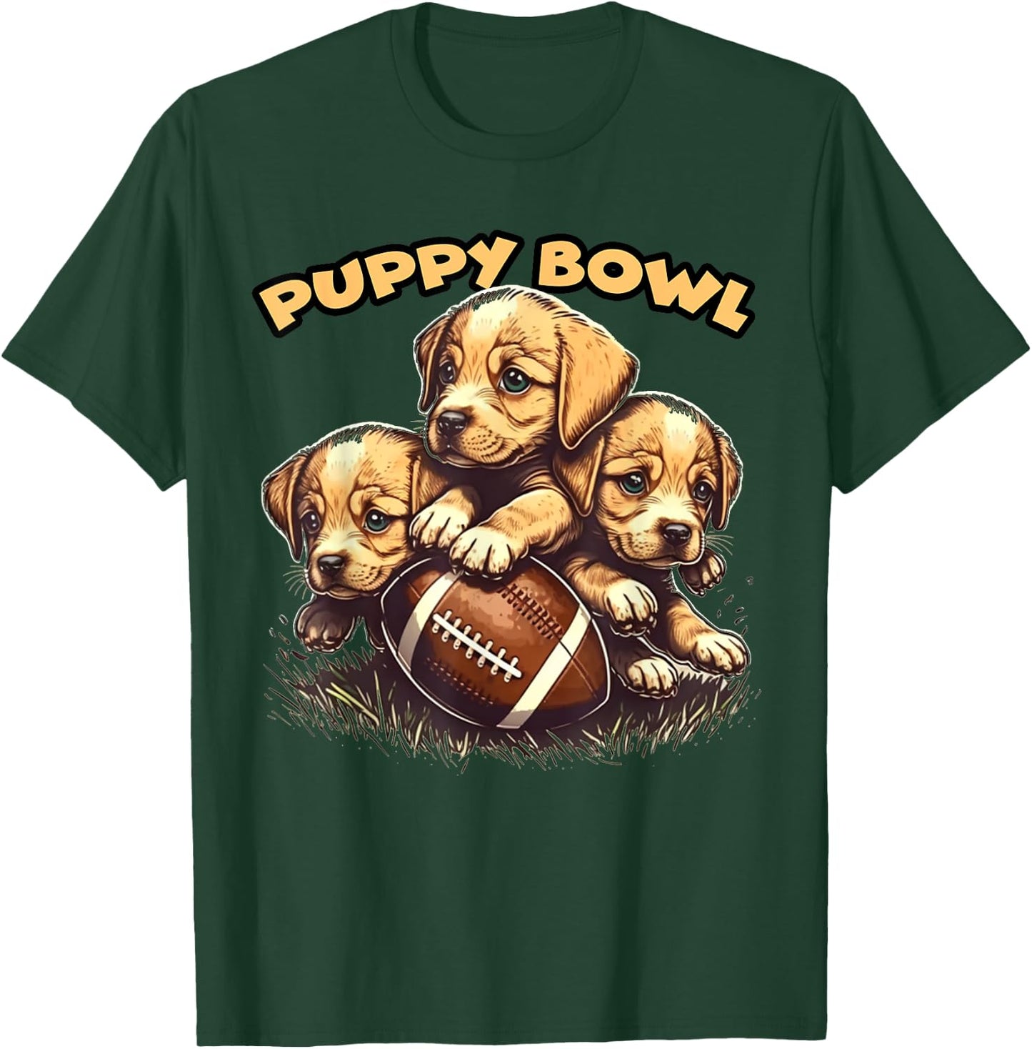 Puppy Bowl Sunday Funny Puppies Puppybowl Dog Fan T-Shirt - T-Shirt | Forest
