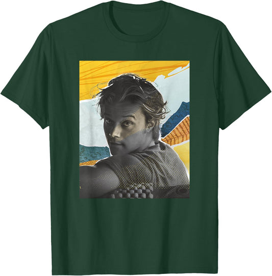 Outer Banks Season 3 JJ Maybank Mixed Media Collage Portrait T-Shirt - T-Shirt | Forest