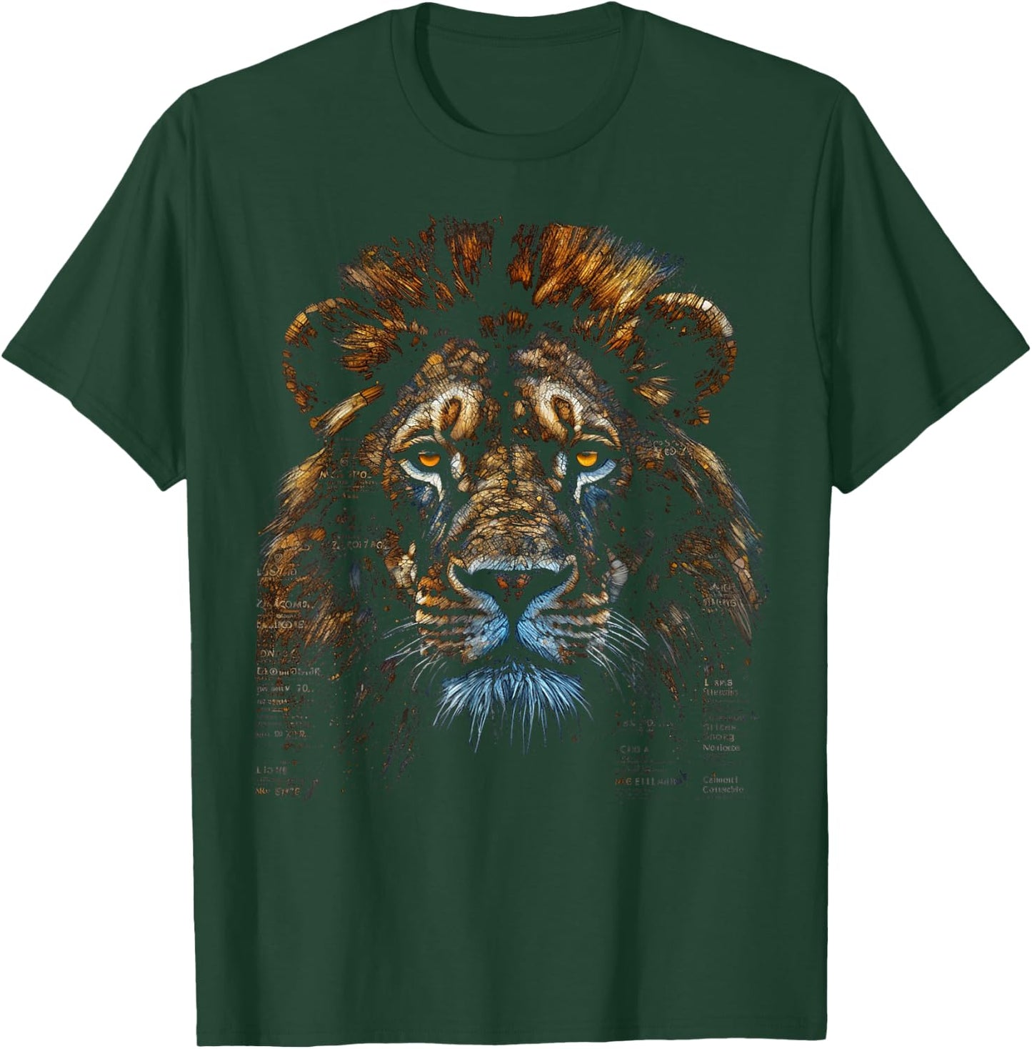Lion Fantasy Art - Animal Lion T-Shirt - T-Shirt | Forest