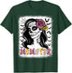 Momster Funny Skull Messy Bun Zombie Mom Halloween Costume T-Shirt - T-Shirt | Forest