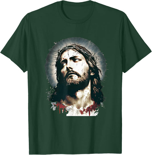 Christian Quotes Designs Faithful Christians Love Jesus Christ Graphical Design for Christians -Adults Black Small T-Shirt - T-Shirt | Forest