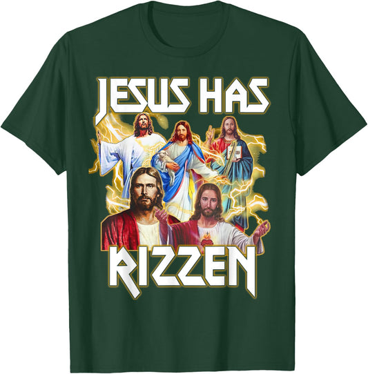 Jesus Has Rizzen, Christian Bible Faith, Christian Religion T-Shirt - T-Shirt | Forest