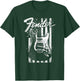 Fender Guitar American Flag Backdrop T-Shirt - T-Shirt | Forest