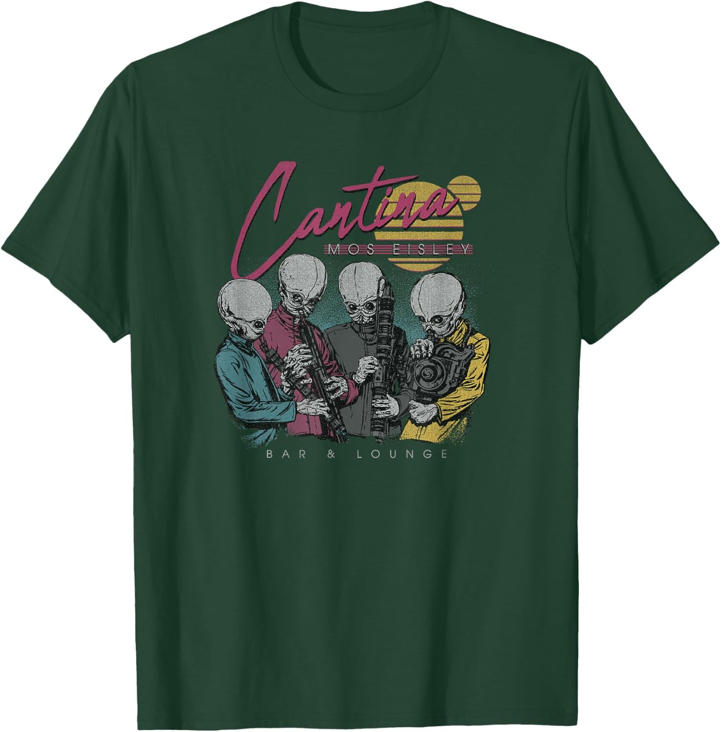 Star Wars Classic Cantina Mos Eisley Bar & Lounge Group Shot T-Shirt - T-Shirt | Forest