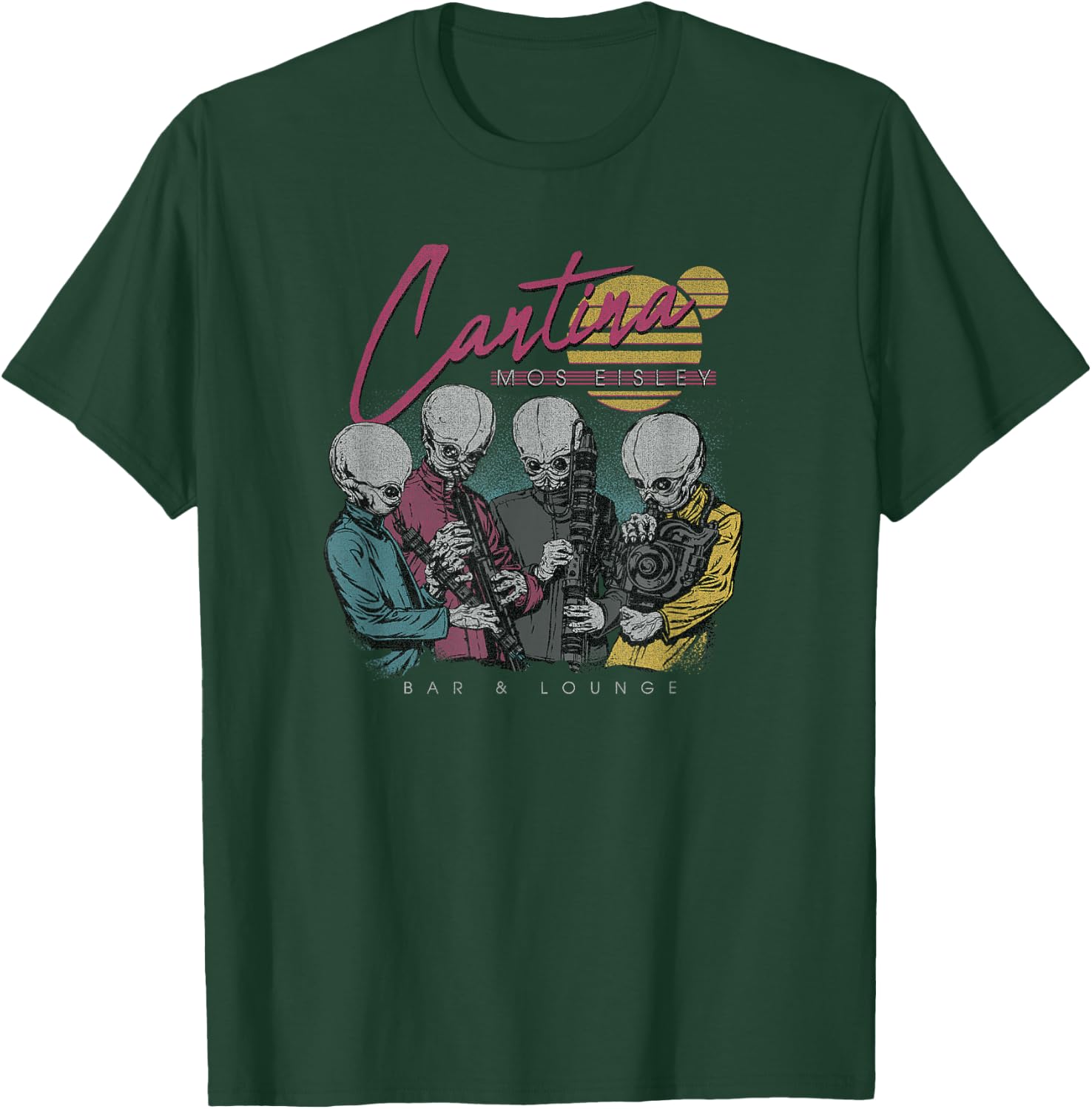 Star Wars Classic Cantina Mos Eisley Bar & Lounge Group Shot T-Shirt - T-Shirt | Forest