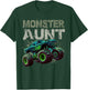 Monster Truck Aunt Family Matching Monster Truck Lovers Gift T-Shirt - T-Shirt | Forest