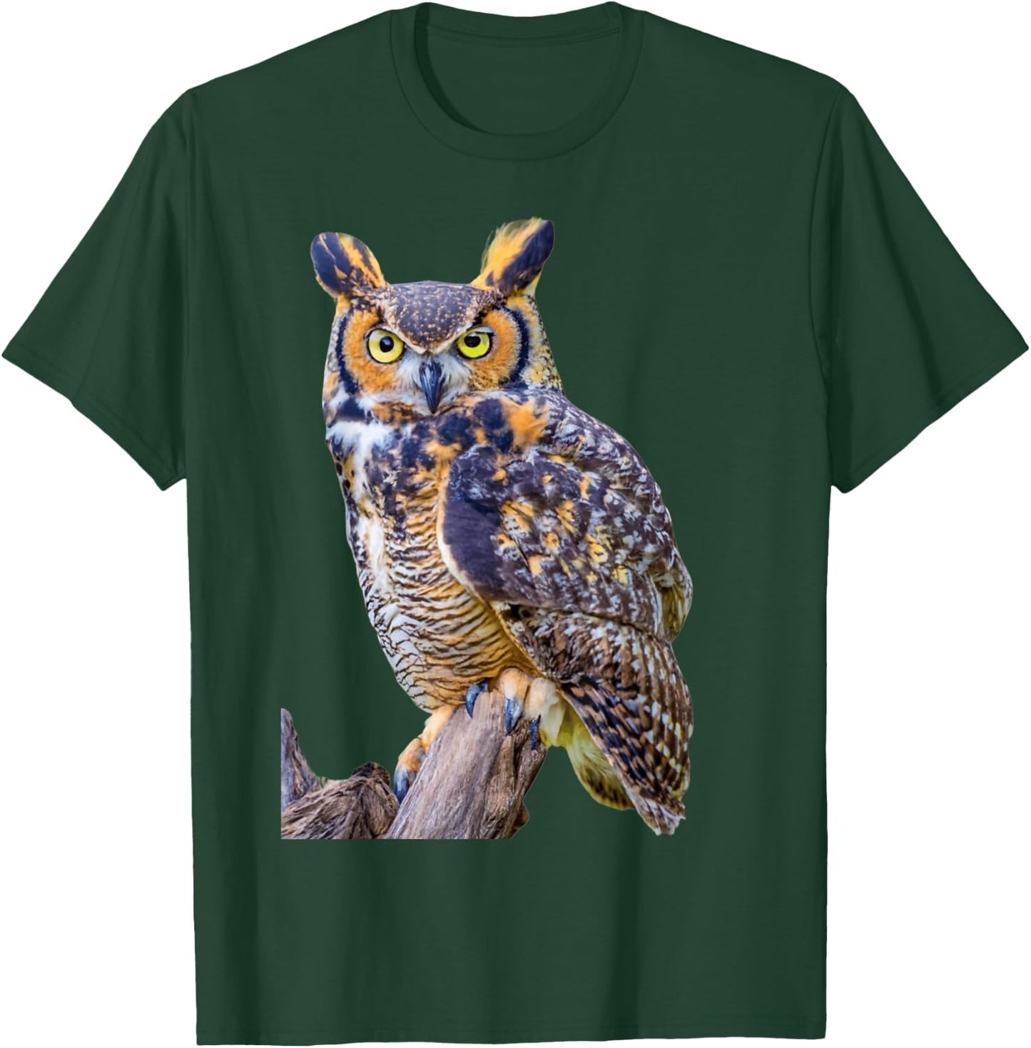Great Horned Owl T-Shirt - T-Shirt | Forest