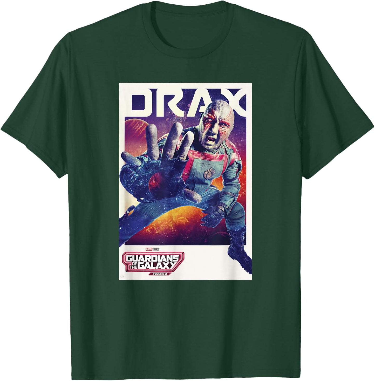 Marvel Guardians of the Galaxy Vol. 3 Drax Solo Poster T-Shirt - T-Shirt | Forest