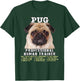 Pug Lover Owner Professional Human Trainer Gift T-Shirt - T-Shirt | Forest