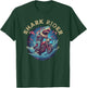 Funny Shark Rider Shark Head Riding on a Motorbike Lover T-Shirt - T-Shirt | Forest