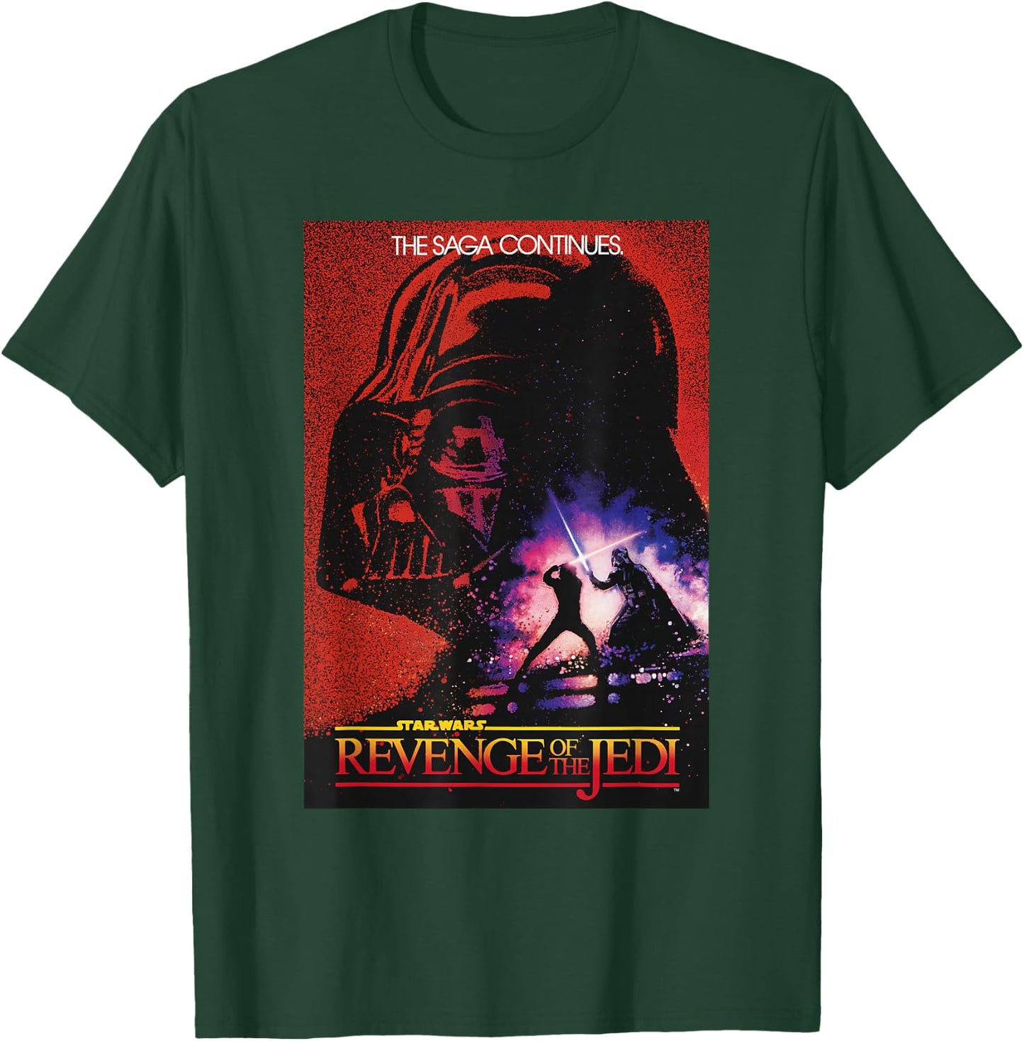 Star Wars: Return of the Jedi Darth Vader Background Poster T-Shirt - T-Shirt | Forest