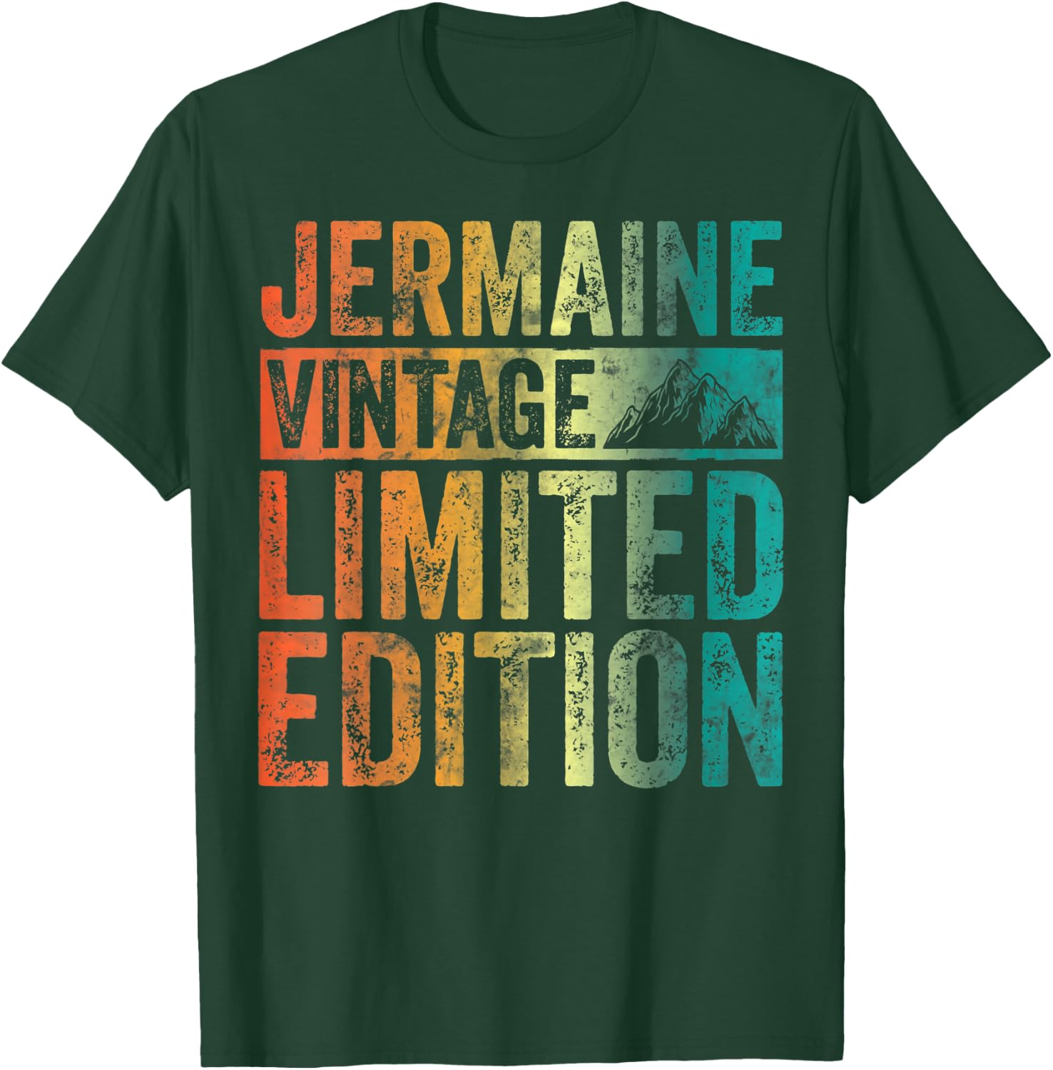 Personalized Name Shirt Jermaine Vintage Limited Edition T-Shirt - T-Shirt | Forest