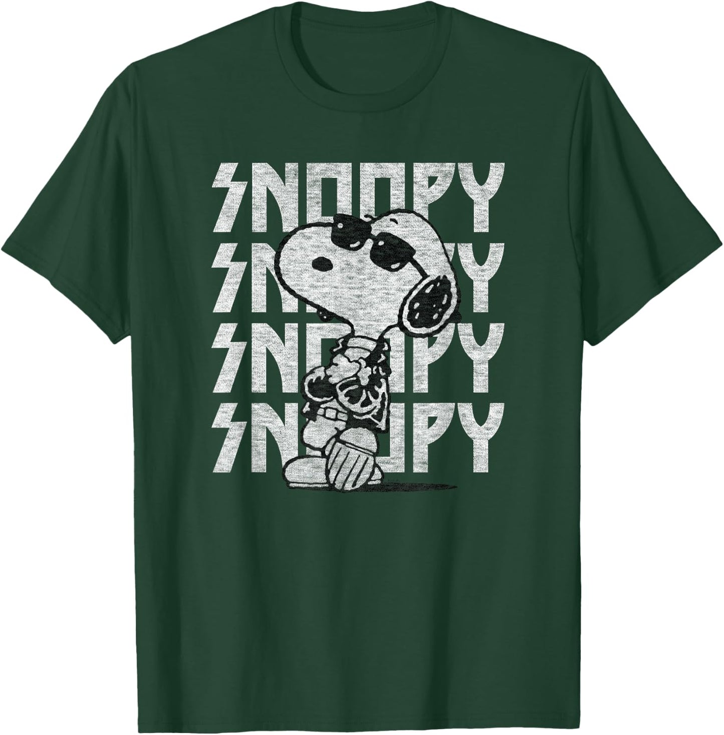 Peanuts - Rock Snoopy T-Shirt - T-Shirt | Forest