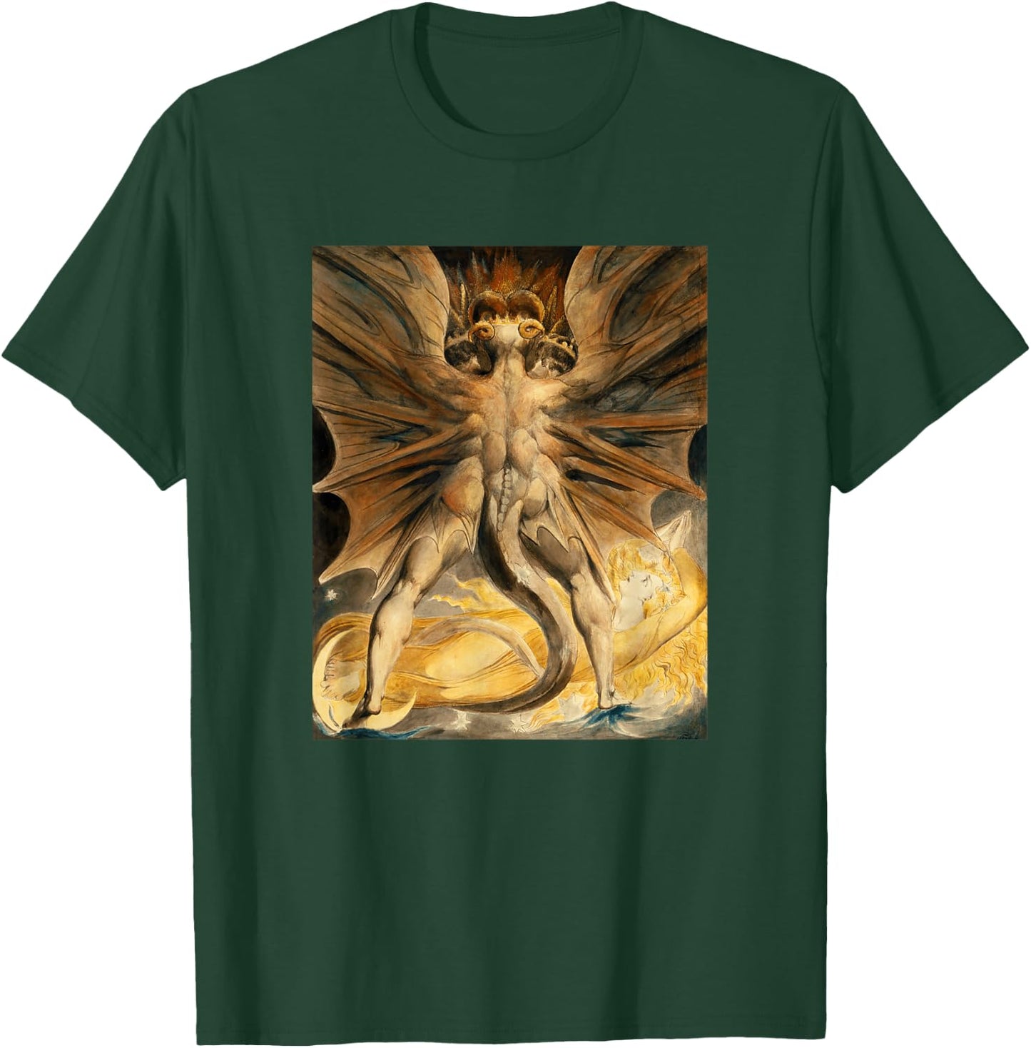 William Blake - The Dragon II - For Artists T-Shirt - T-Shirt | Forest