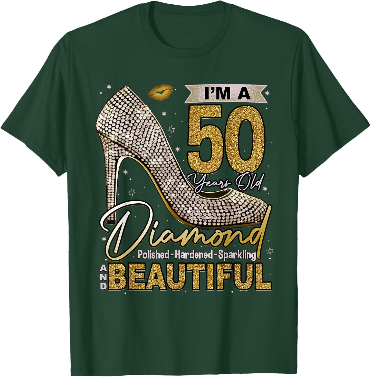 This Queen Makes 50 Looks Fabulous Shirt 50th Birthday Girls T-Shirt - T-Shirt | Forest