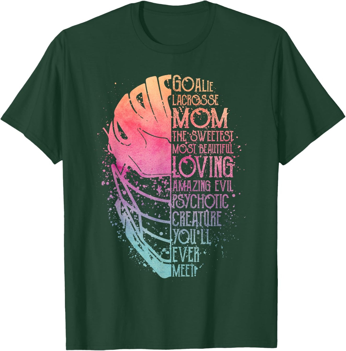 My Favorite Goalie Calls Me Mom Goalie Lacrosse Mom T-Shirt - T-Shirt | Forest