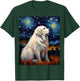 Surreal Starry Night Great Pyrenees Dog T-Shirt - T-Shirt | Forest