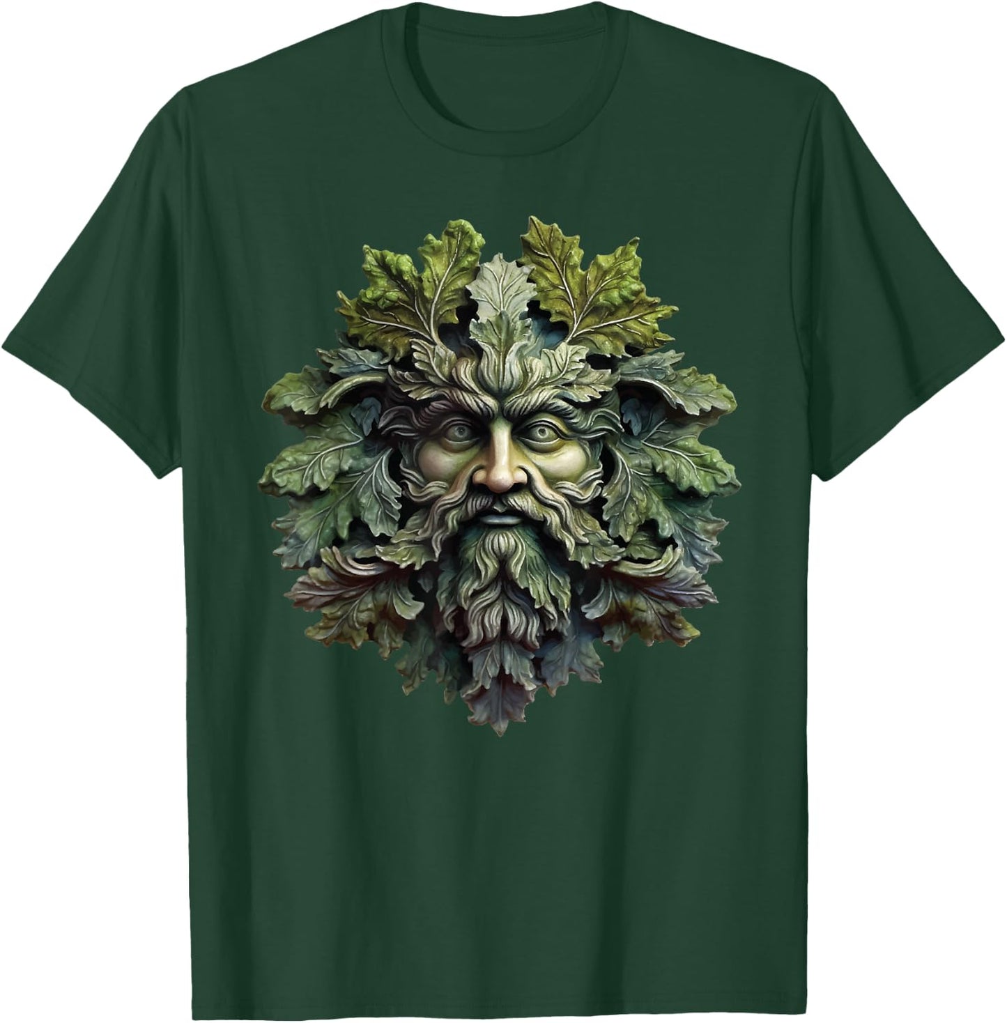 Green Man Botanical Greenman Women Kids Gardening T-Shirt - T-Shirt | Forest