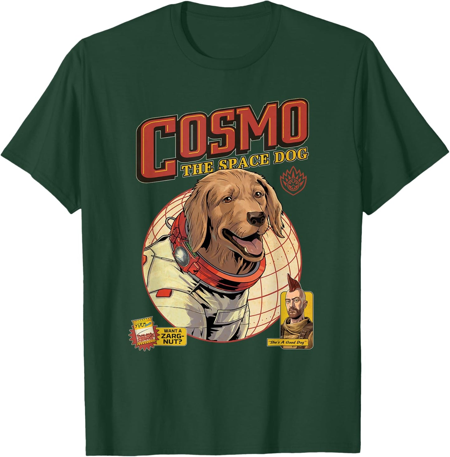 Marvel Guardians of The Galaxy Volume 3 Cosmo The Space Dog T-Shirt - T-Shirt | Forest