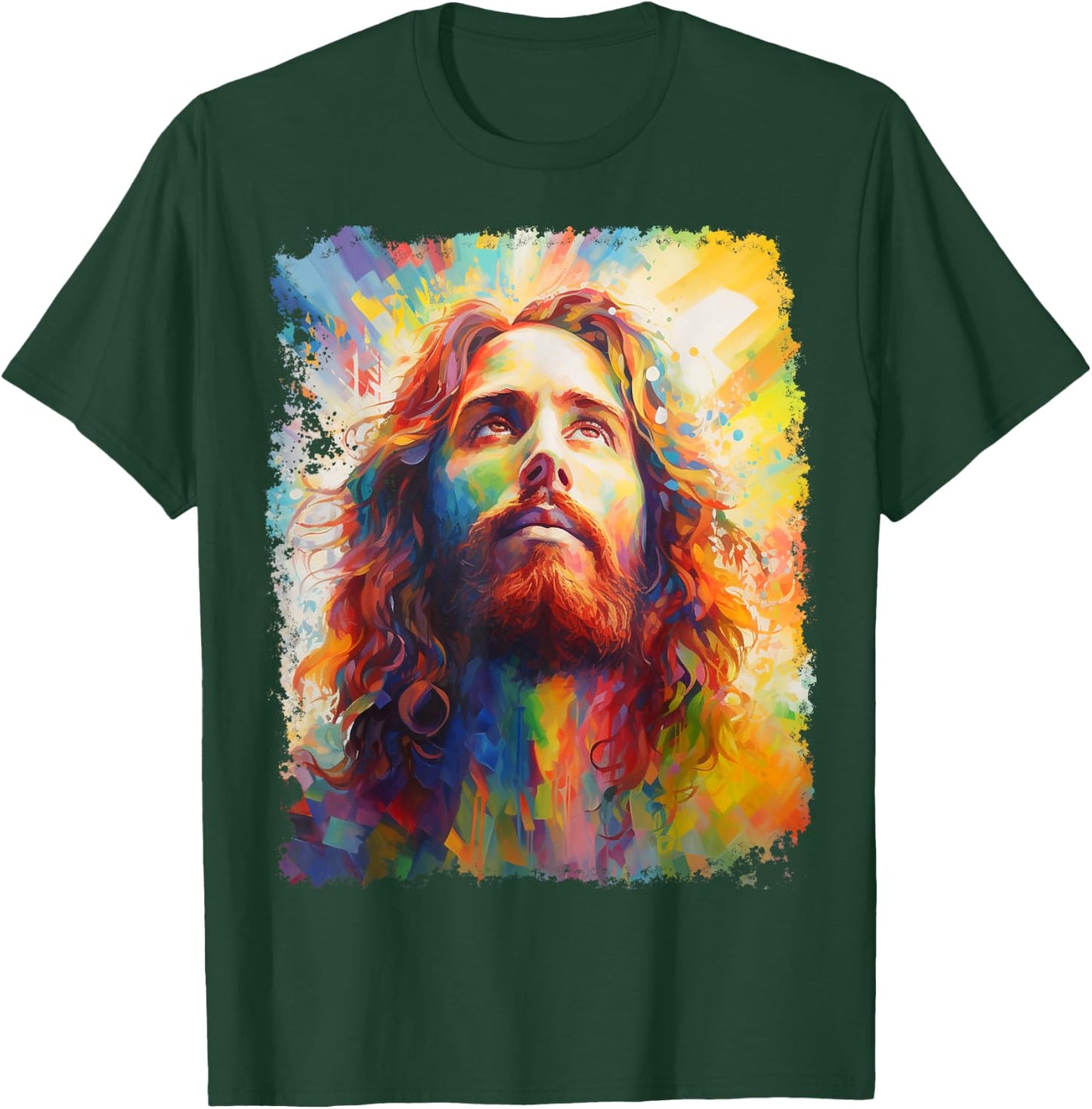 Jesus Christ Colorful T-Shirt - T-Shirt | Forest