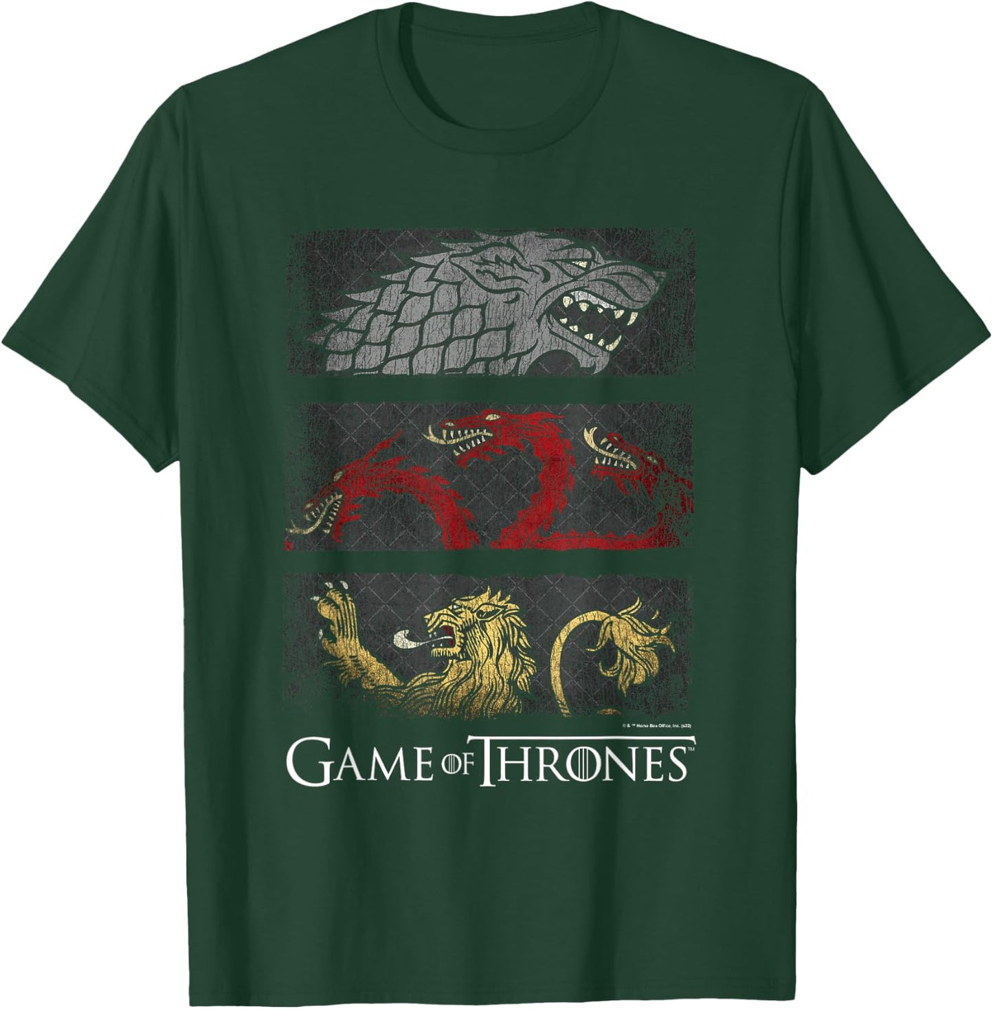 Game of Thrones Sigil Banners T-Shirt - T-Shirt | Forest