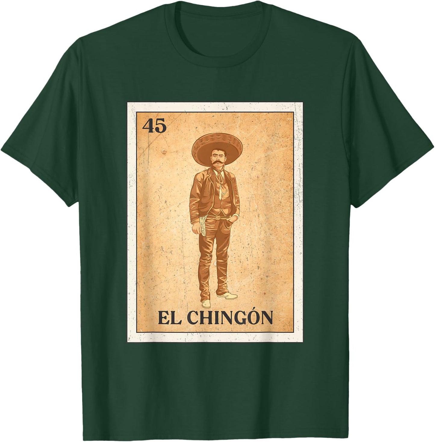 EL CHINGÓN. Zapata Mexican Bingo Version T-Shirt - T-Shirt | Forest