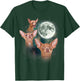 Three Chihuahua Moon 3 Dog Meme Funny Wolves Howling Parody T-Shirt - T-Shirt | Forest