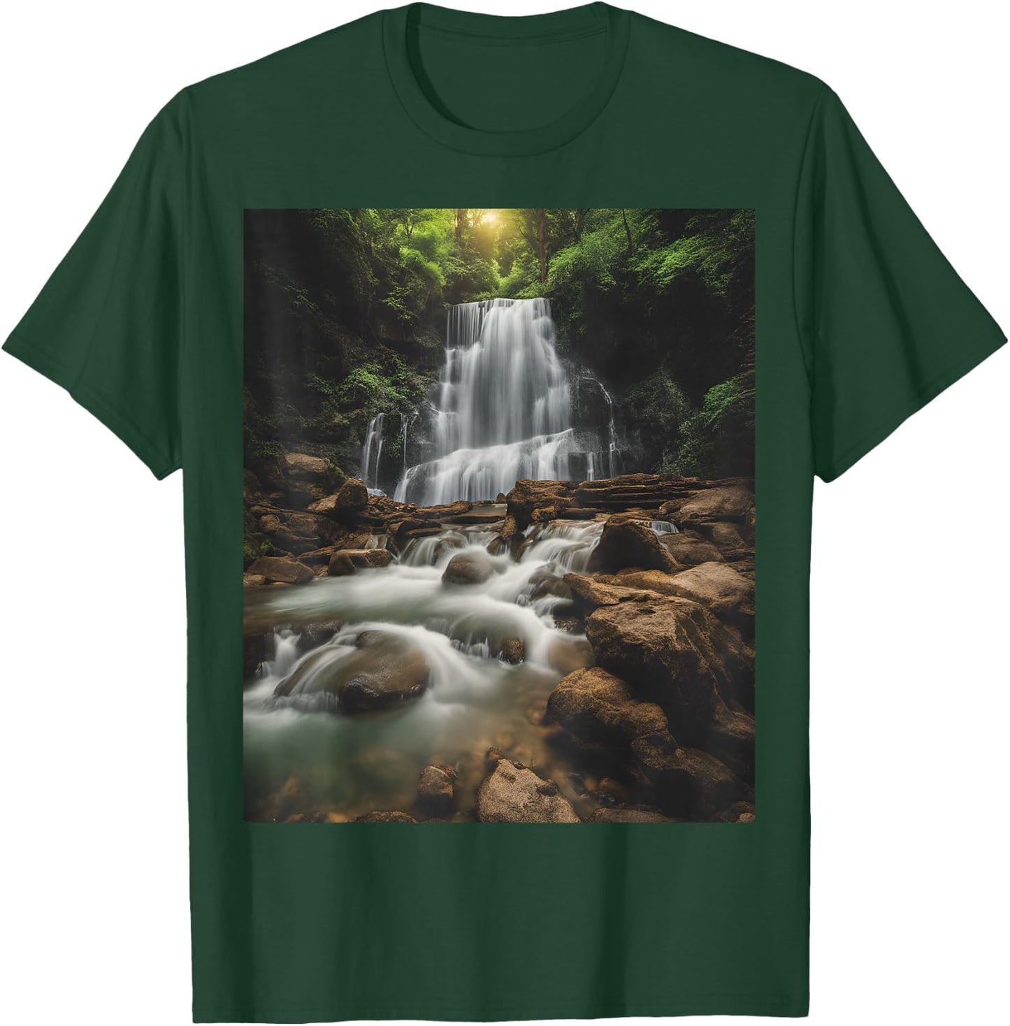 Waterfall Style Life: Pastel Falls And Nature Calls T-Shirt - T-Shirt | Forest