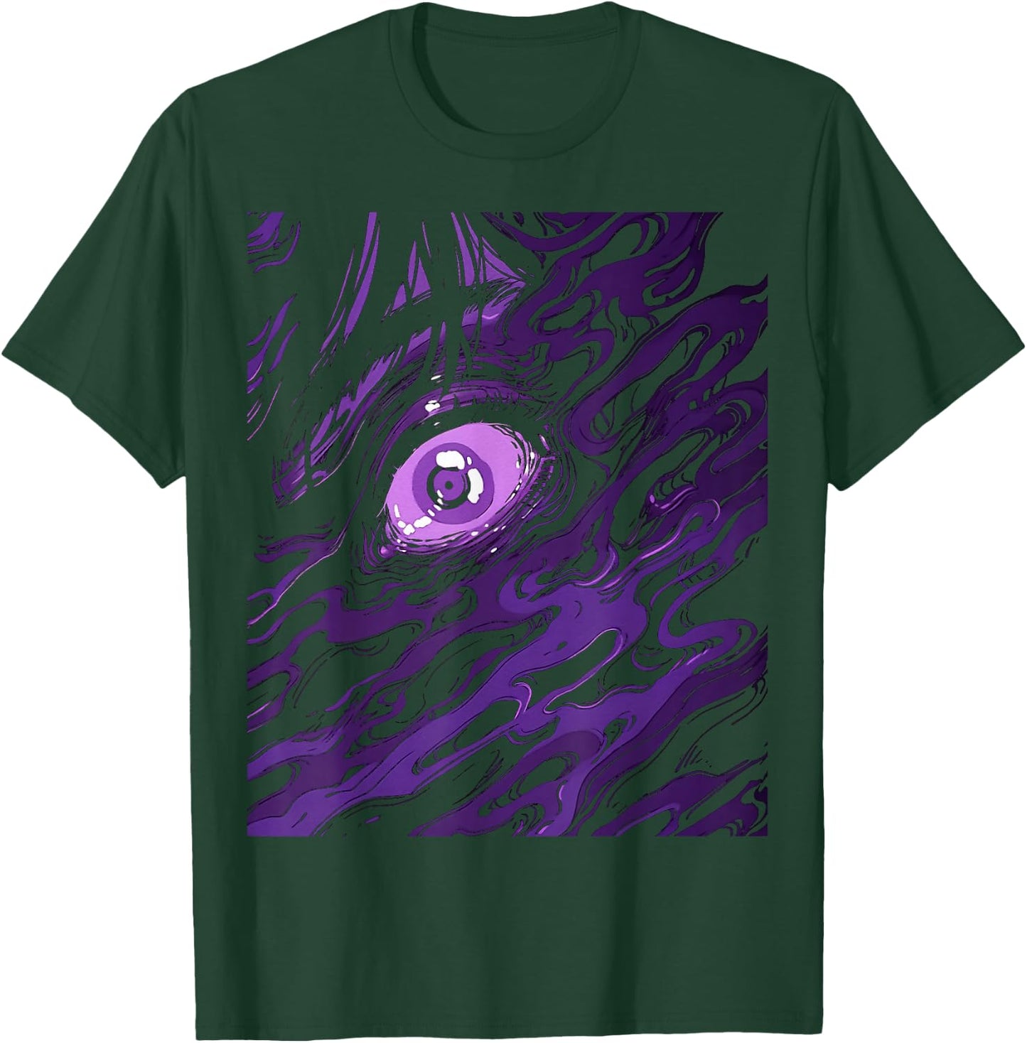 Creepy Japan Japanese Anime Manga Horror Aesthetic Weirdcore T-Shirt - T-Shirt | Forest