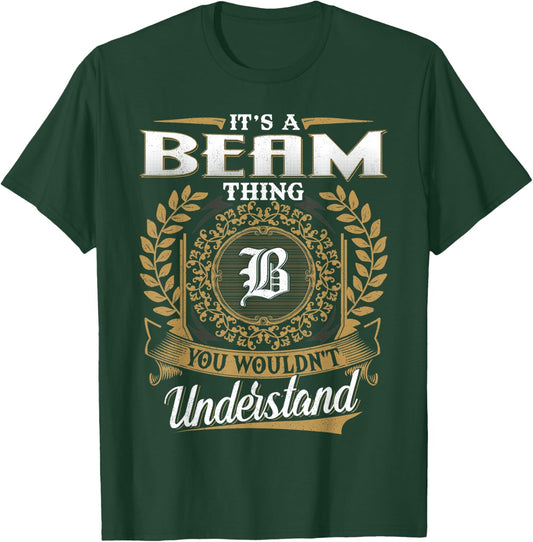 BEAM Family Member - Last Name BEAM Surname Personalized T-Shirt - T-Shirt | Forest