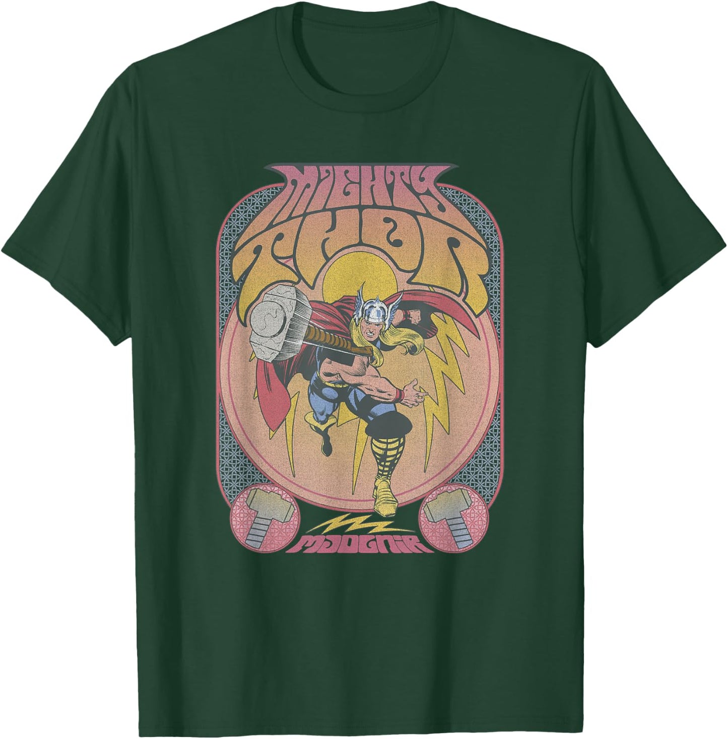 Marvel Comics Retro Classic Thor Seventies Vintage Poster T-Shirt - T-Shirt | Forest
