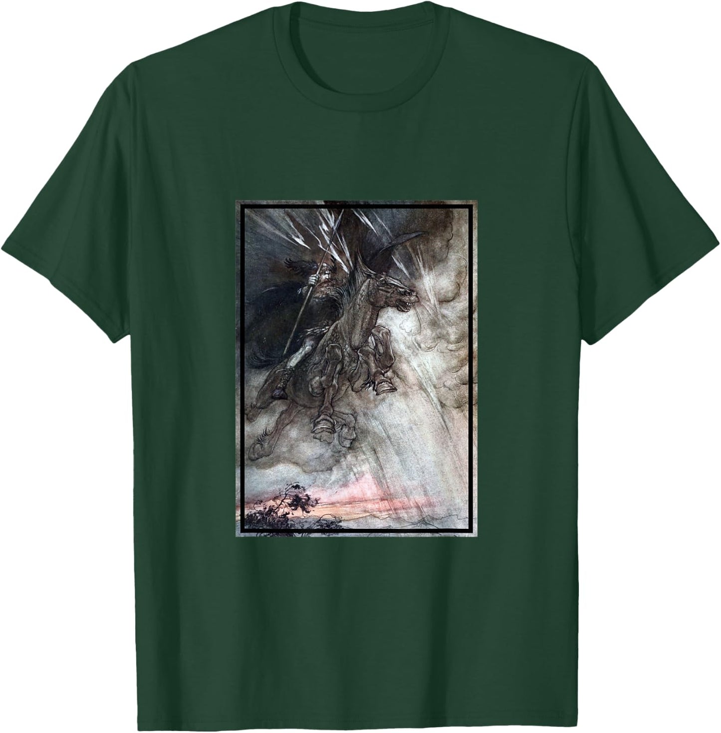 King Wotan - Rhinegold and the Valkyries Illustration T-Shirt - T-Shirt | Forest