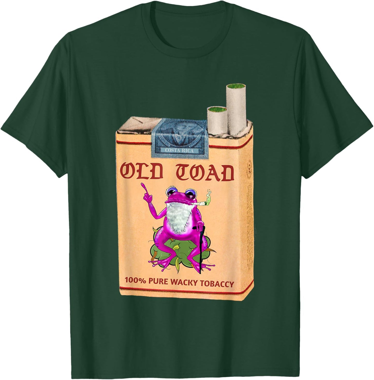 Poison Dart Frogs Retro Vintage Cannabis Cigarette Fifties T-Shirt - T-Shirt | Forest