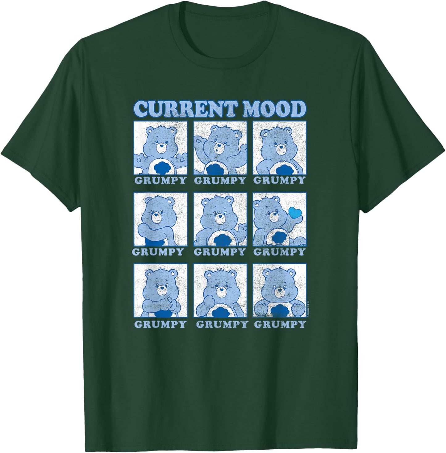 Care Bears Grumpy Bear Current Mood Emotions Box Up T-Shirt - T-Shirt | Forest