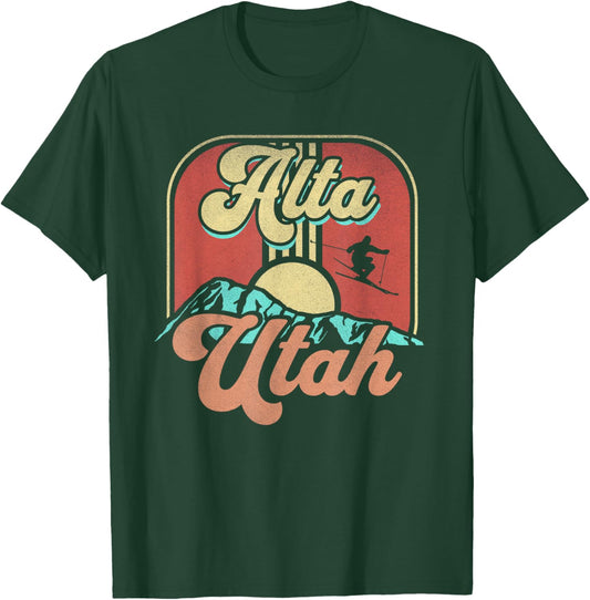 Alta Utah Ski Outdoors T-Shirt - T-Shirt | Forest