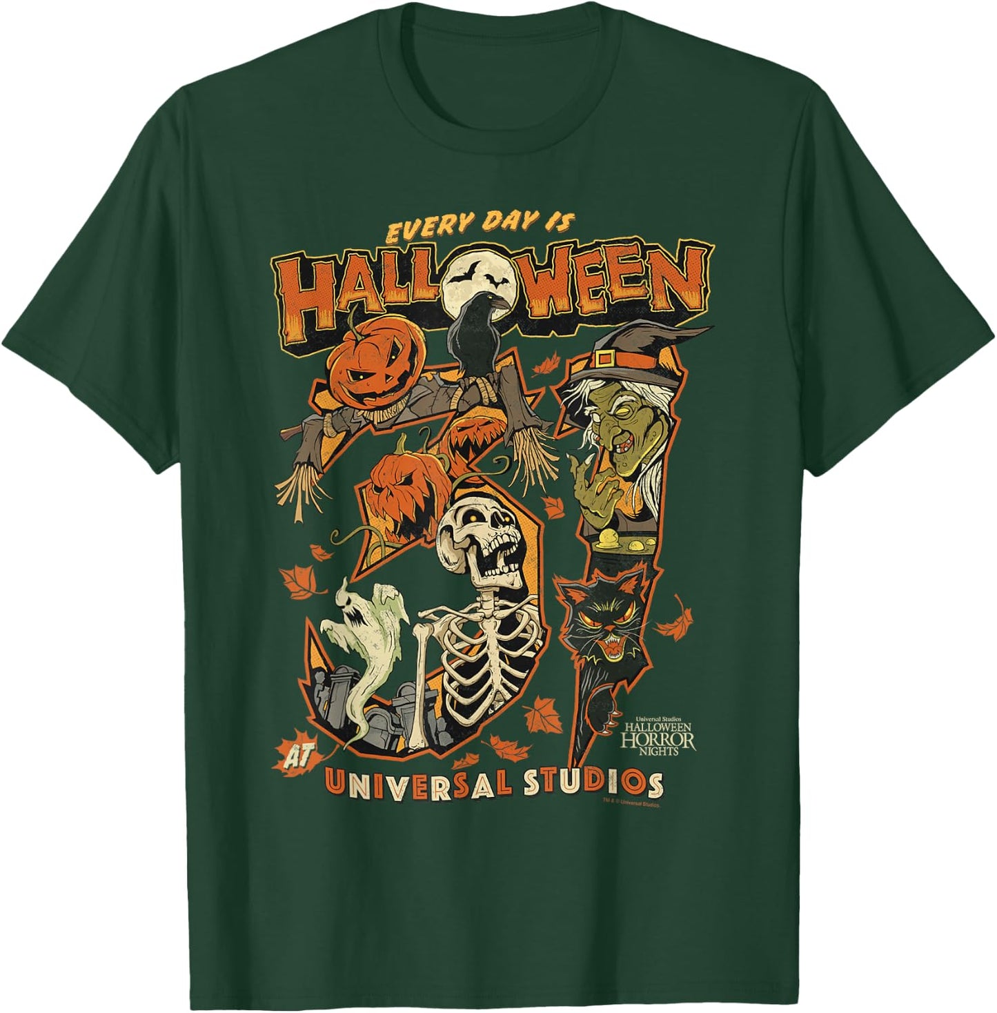 Halloween Horror Nights HHN Every Day is Halloween T-Shirt - T-Shirt | Forest