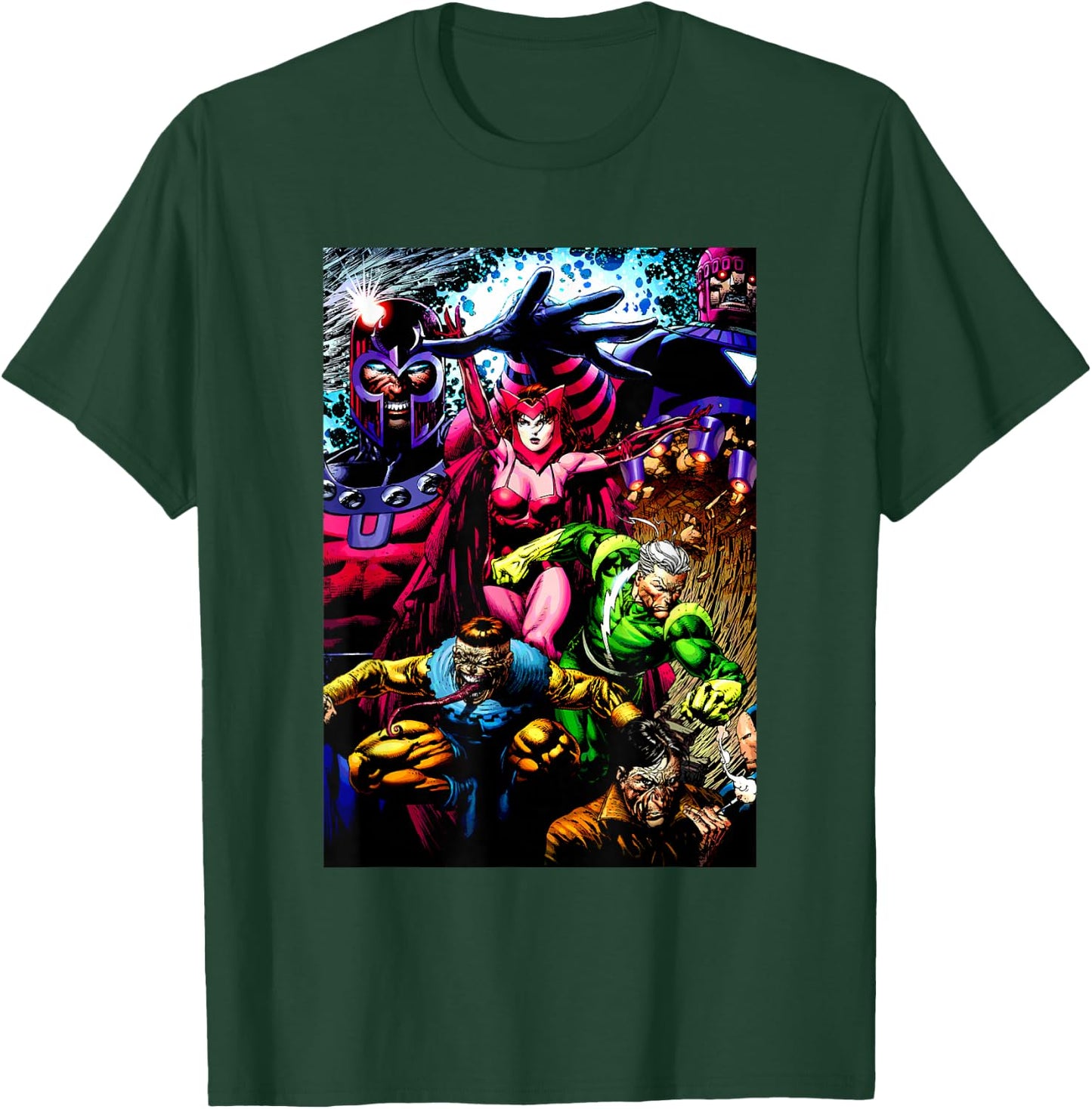 Marvel X-Men Brotherhood Of Mutants Group Shot Poster T-Shirt - T-Shirt | Forest