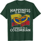 Colombia Marriage Colombian Heritage Married Flag Culture T-Shirt - T-Shirt | Forest