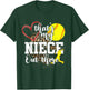 That's My Niece Out There Softball Auntie Uncle T-Shirt - T-Shirt | Forest