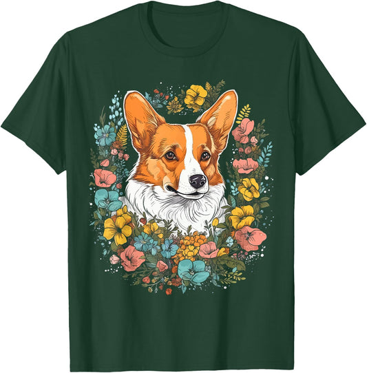 Corgi Mom Dog Lover Colorful Artistic Corgi Owner Women T-Shirt - T-Shirt | Forest