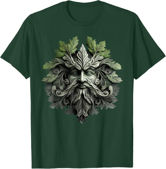 Green Man Botanical Greenman Women Kids Gardeners T-Shirt - T-Shirt | Forest