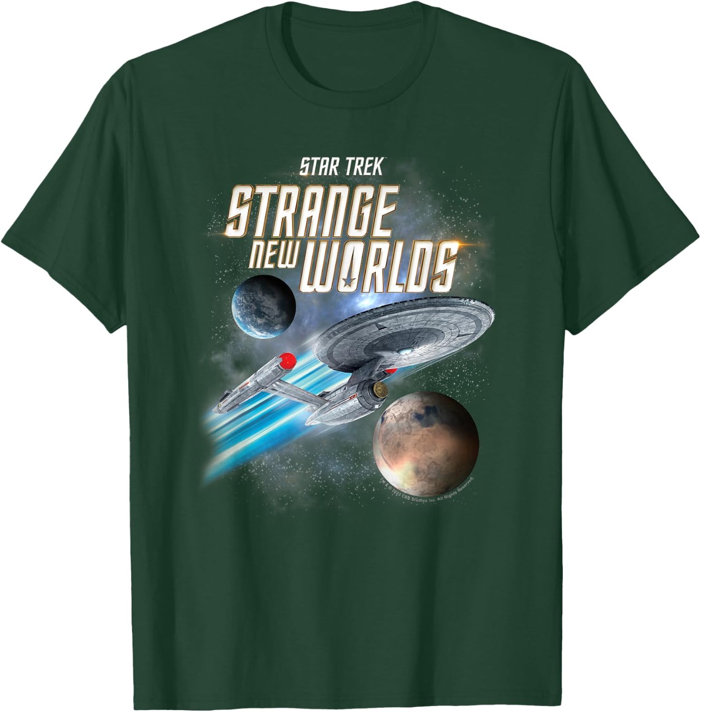 Star Trek Strange New Worlds Enterprise T-Shirt - T-Shirt | Forest