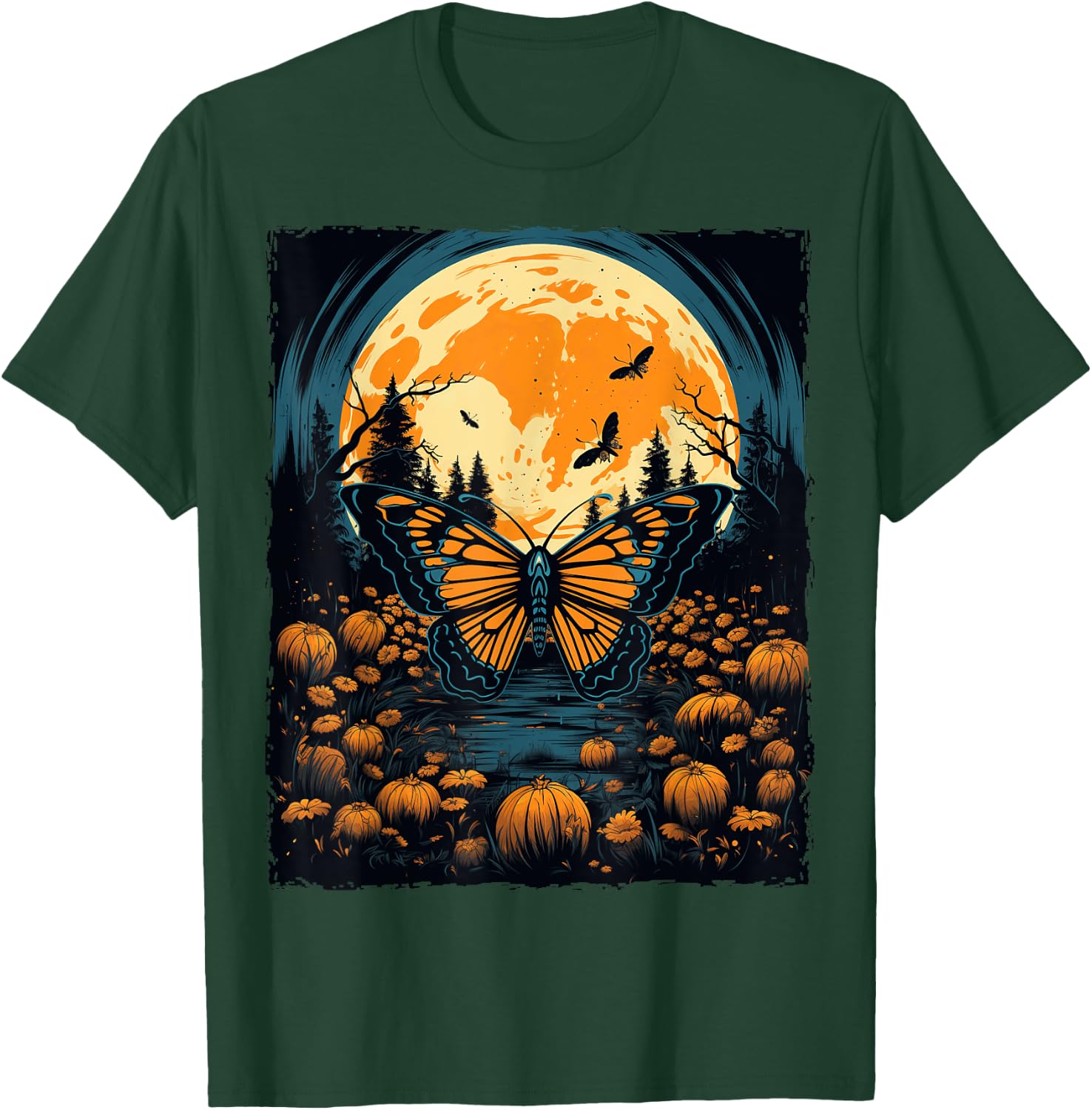 Monarch Butterfly Halloween T-Shirt - T-Shirt | Forest