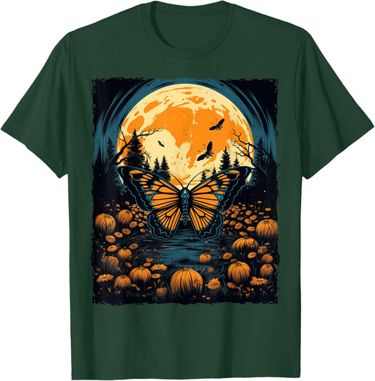 Monarch Butterfly Halloween T-Shirt - T-Shirt | Forest