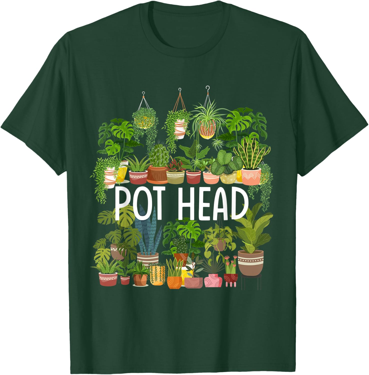 Pot Head - Plant Lover Gift T-Shirt - T-Shirt | Forest