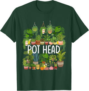 Pot Head - Plant Lover Gift T-Shirt - T-Shirt | Forest